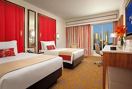 Eiffel Tower Room with Two Double Beds with Buffet Breakfast for 2 people