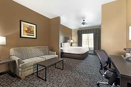 SUITE-1 KING BED,NSMK,PILLOW,MICRFG,SOFBD,FULL BREAKFAST