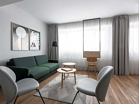Junior Suite with One Double Bed, Sofa and Sauna