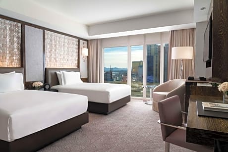 Double Room with Two Double Beds and Vegas Strip View