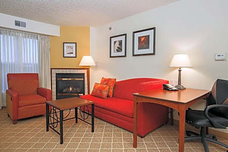 King Studio with Sofa Bed and Fireplace