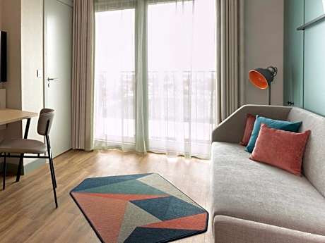 Studio with One Double Bed