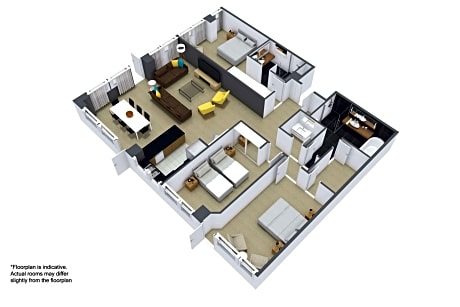 Premier 3 Bedroom King or Twin