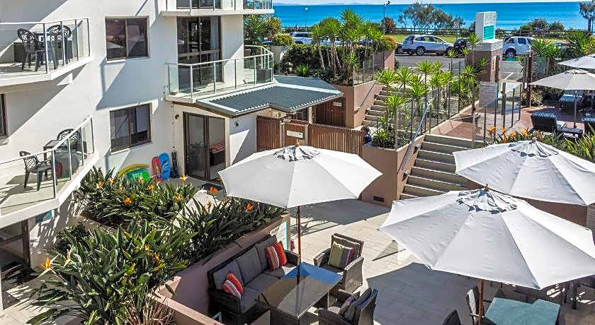 Bayview Beachfront Apartments- in town right on the beach