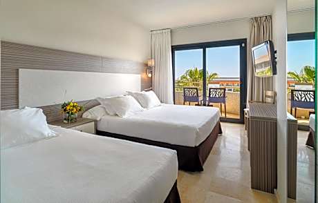 Double or Twin Room with Extra Bed and Pool View (3 Adults)