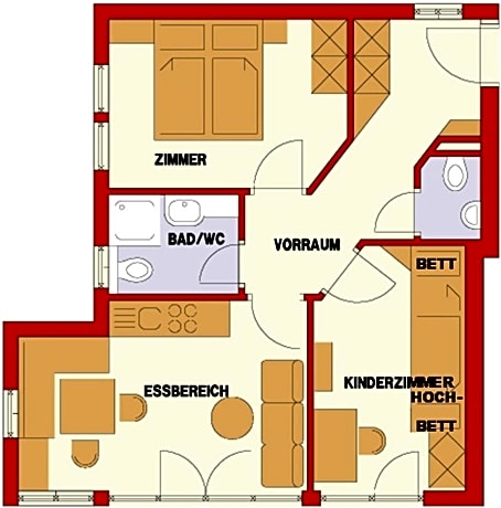 Apartment (2 Adults + 2 Children)