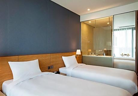 Deluxe Twin Room (City View) with Free Pass for 2