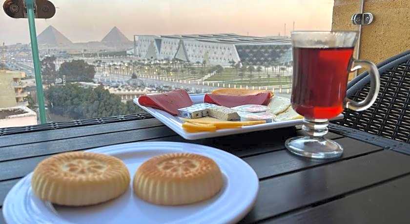 Asia Grand Museum & Pyramids view