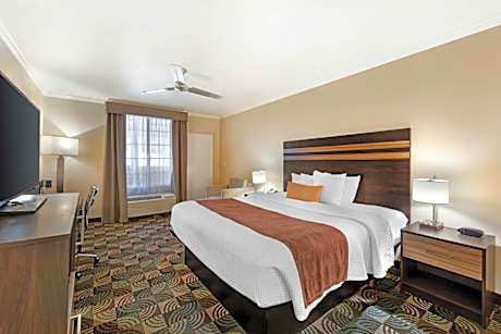 SUITE-1 KING BED,NSMK,KITCHEN,FIREPL,SOFABED,HISPD,2 TVS,FULL BREAKFAST