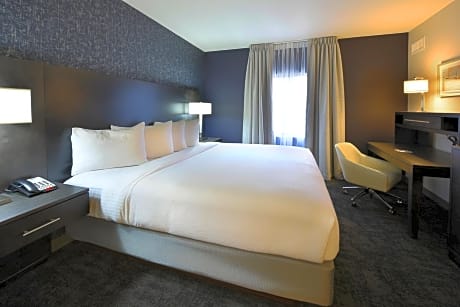 One-Bedroom King Suite with Communications Accessible Roll-In Shower