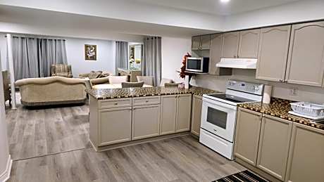 bright spacious ravine walk-out basement