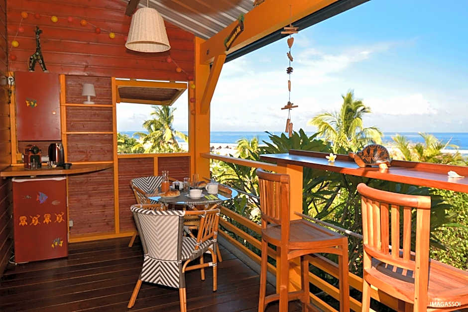 Poz Lagon - chambre d'hôtes - Bungalow pour 2 personnes - Jacuzzi privatif - petit déjeuner - Vue sur le lagon