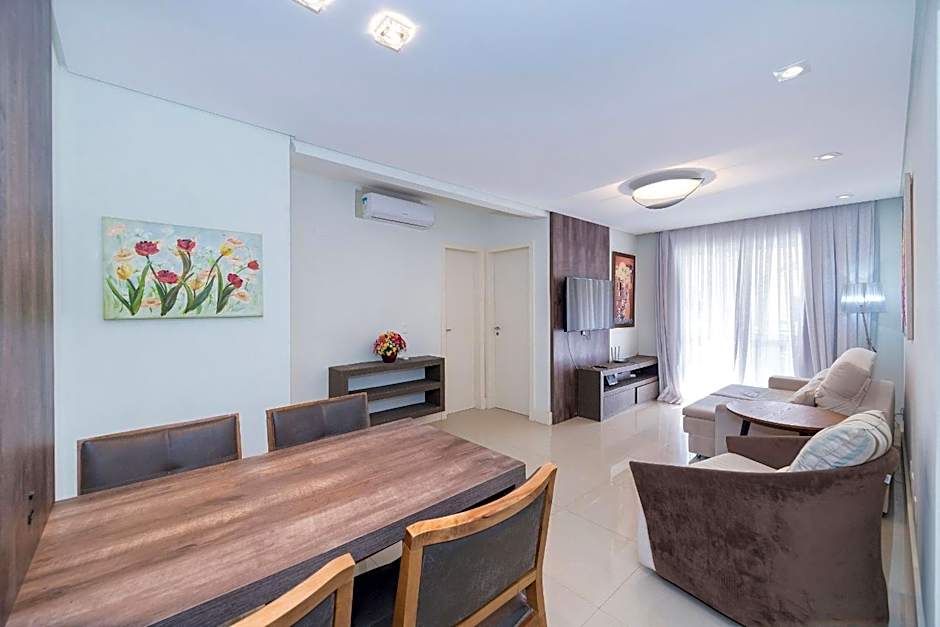 Porto Canoas 203 - Aconchegante apartamento em Bombas - Acomoda 4 pessoas - À poucos metros da praia - (Consultar serviços de roupa de cama e banho)