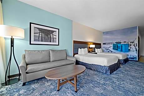 2 Queen Beds, Ocean View Mobility Accessible Suite, Roll-In Shower, Non-Smoking