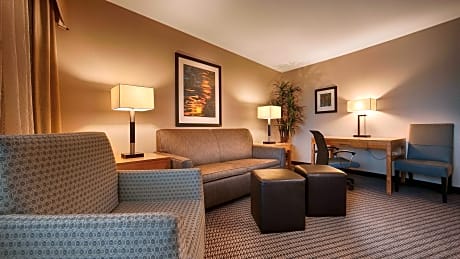 Suite-1 King Bed, Mobility Accessible, Communication Assistance, Bathtub, Sofabed, Non-Smoking