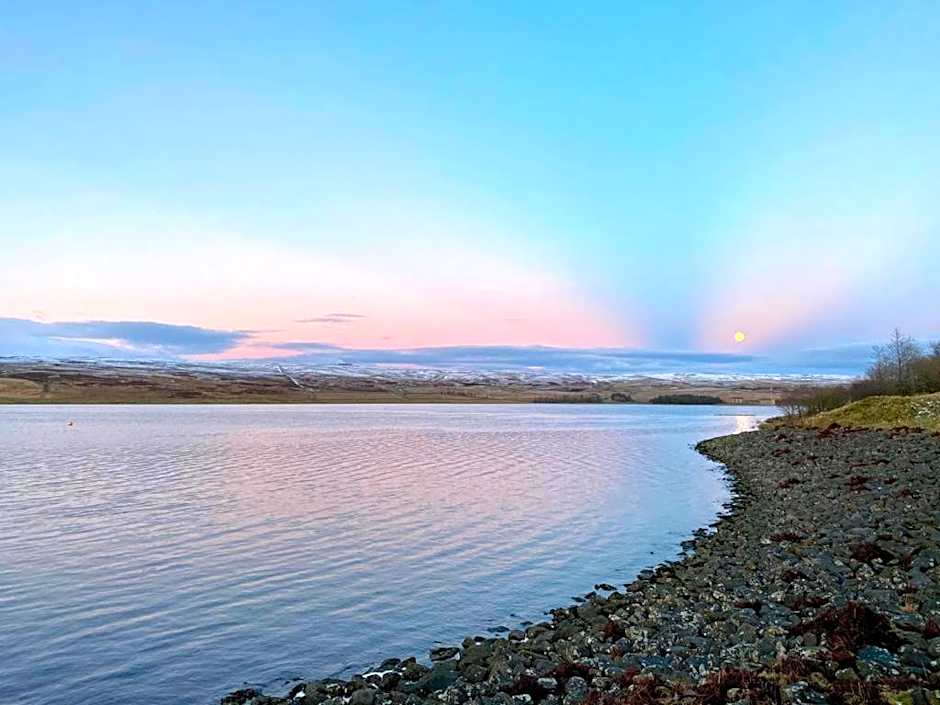 Apple tree hut, in a private garden