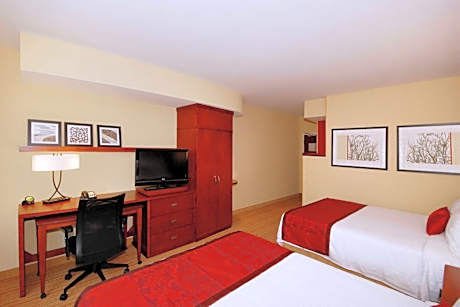 Queen Room with Two Queen Beds and Roll-in Shower - Mobility and Hearing Accessible