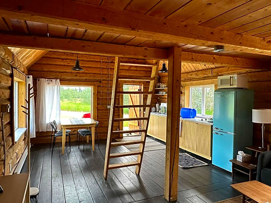 Dry Log Cabin with Mountain Views