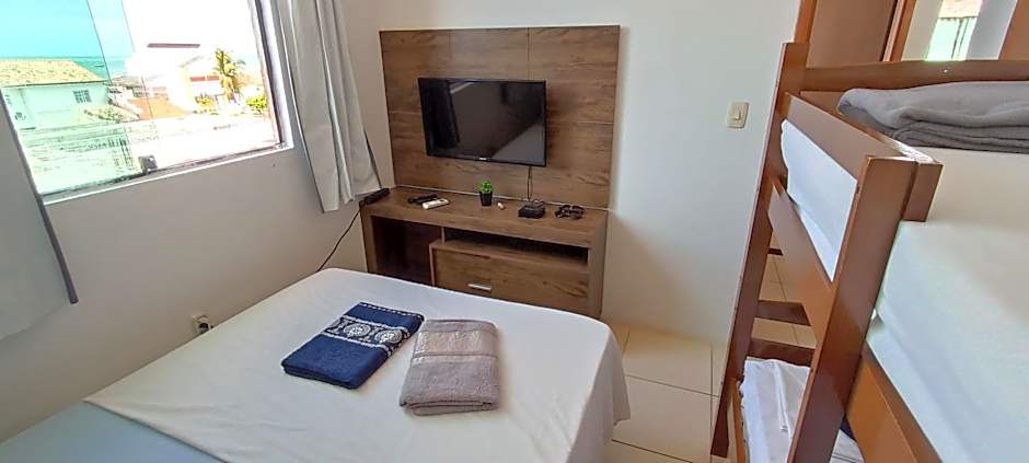 Apartamento lindo, completo e de frente para o mar