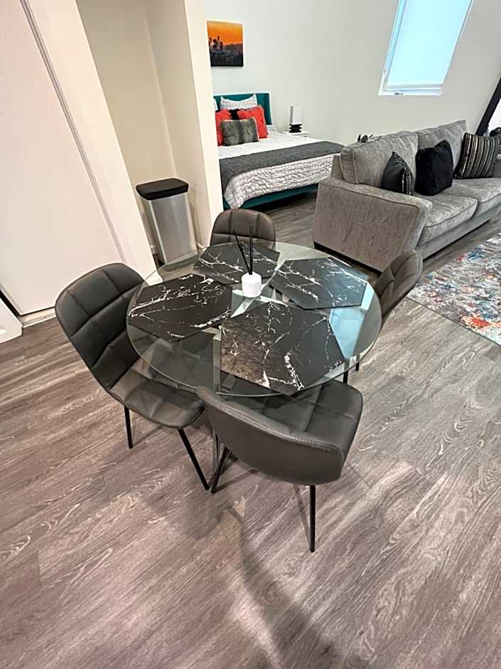 Downtown Los Angeles Skyline balcony view Modern Penthouse