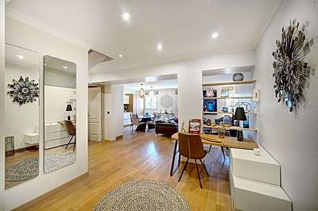 Cannes banane 50m croisette, luxueux 4 pièces dans résidence de standing