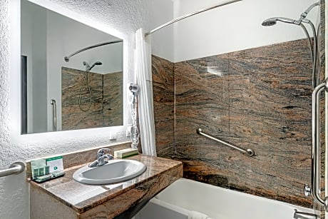 Suite King Bed Mobility Accessible Comm Assist Bathtub Microwave Fridge Sofabed NSMK Full Breakfast