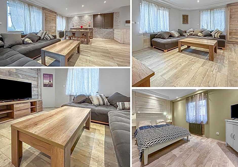 Grand Salon Cosy, proche centre Dijon & garage 2p