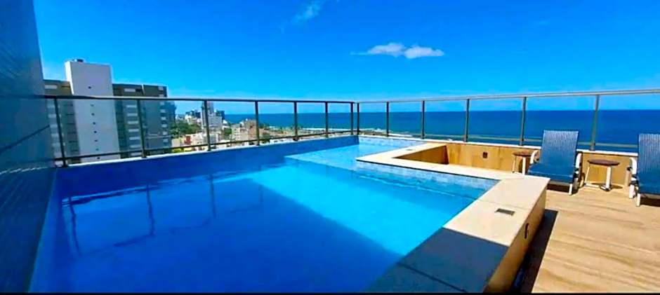 Vista mar no costa azul