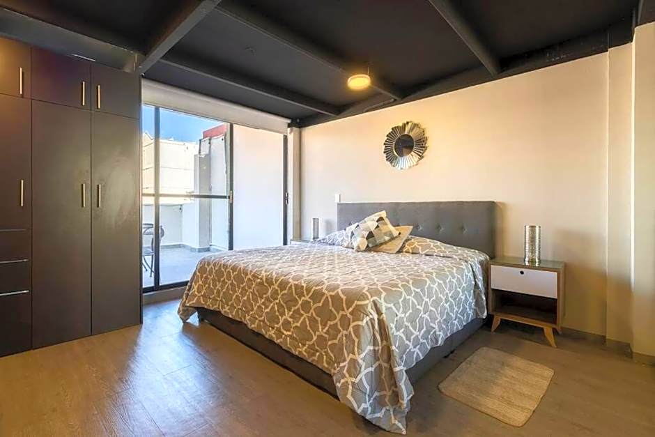 507 Private Terrace 3Bdroom 2Bath AC dwntn CDMX