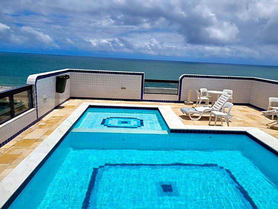 Apartamento 150m praia, vista p Mar, e Piscina na cobertura