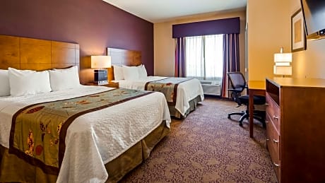 Suite-2 Queen Beds Non-Smoking Sofabed Microwave And Refrigerator Wi-Fi Full Breakfast