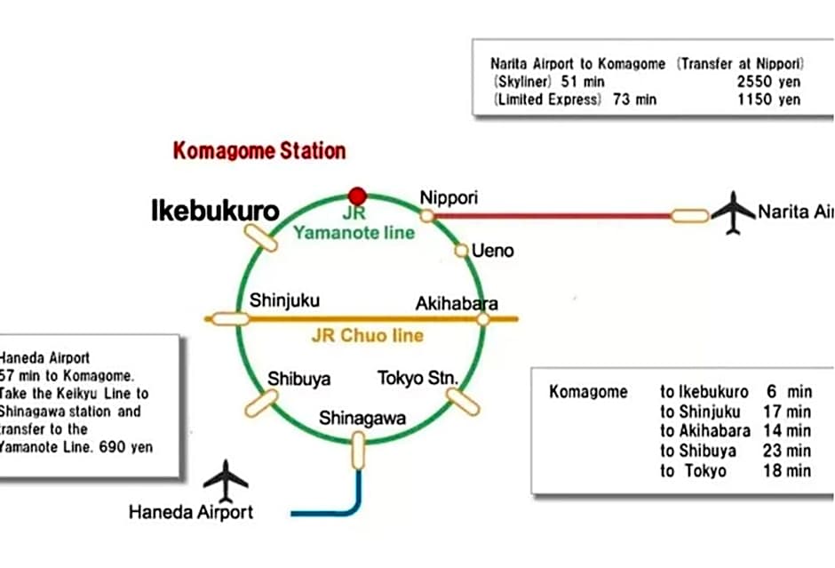 J-2S JR Yamanote Komagome, 3 storey 101sq 4BR, FreePark