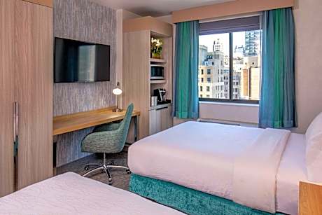 Queen Room with Two Queen Beds with City View
