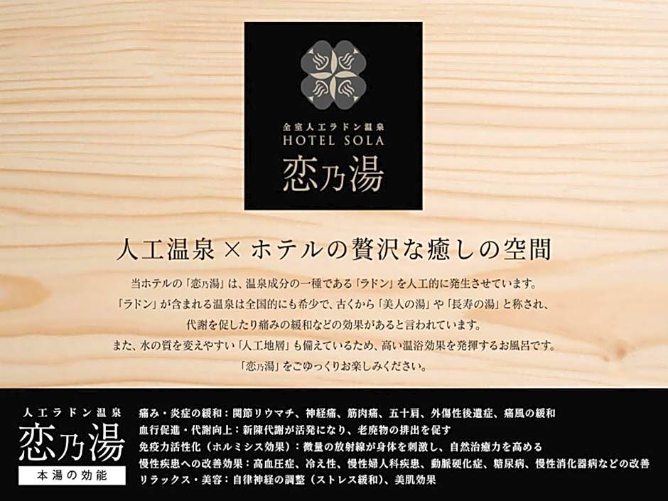 HOTEL SOLA Yame-ADULT ONLY-artificial hot spring-