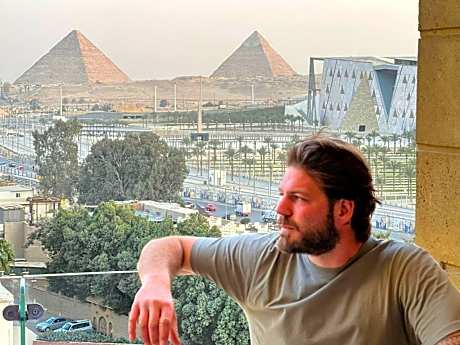 Asia Grand Museum & Pyramids view