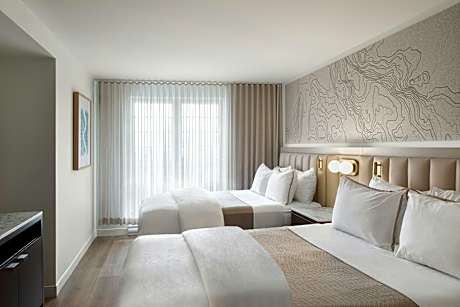 2 Bedroom Penthouse Suite, Bedroom 1: 1 King, Bedroom 2: 2 Queen, Sofa bed, Fireplace