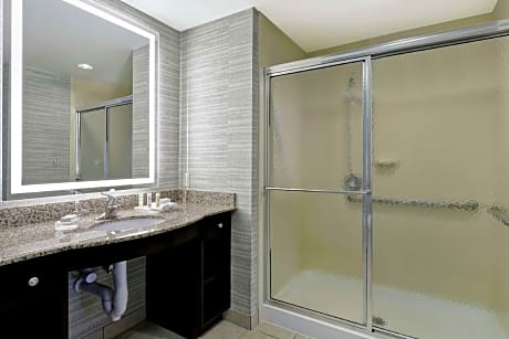 1 King Mobility Hearing Accessible 3X3 Shower Studio Non-Smoking