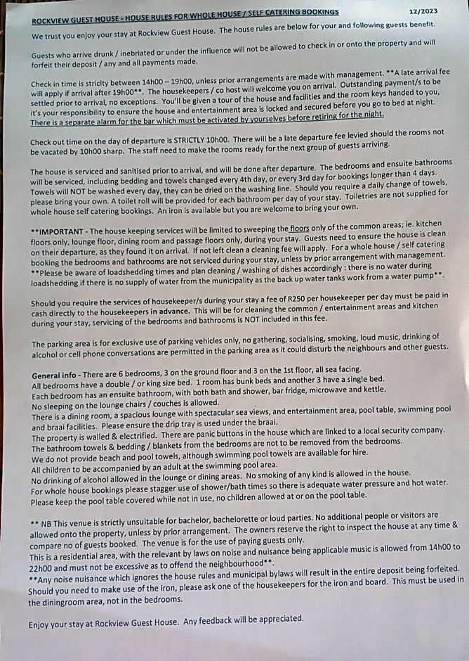 Rockview Guest House