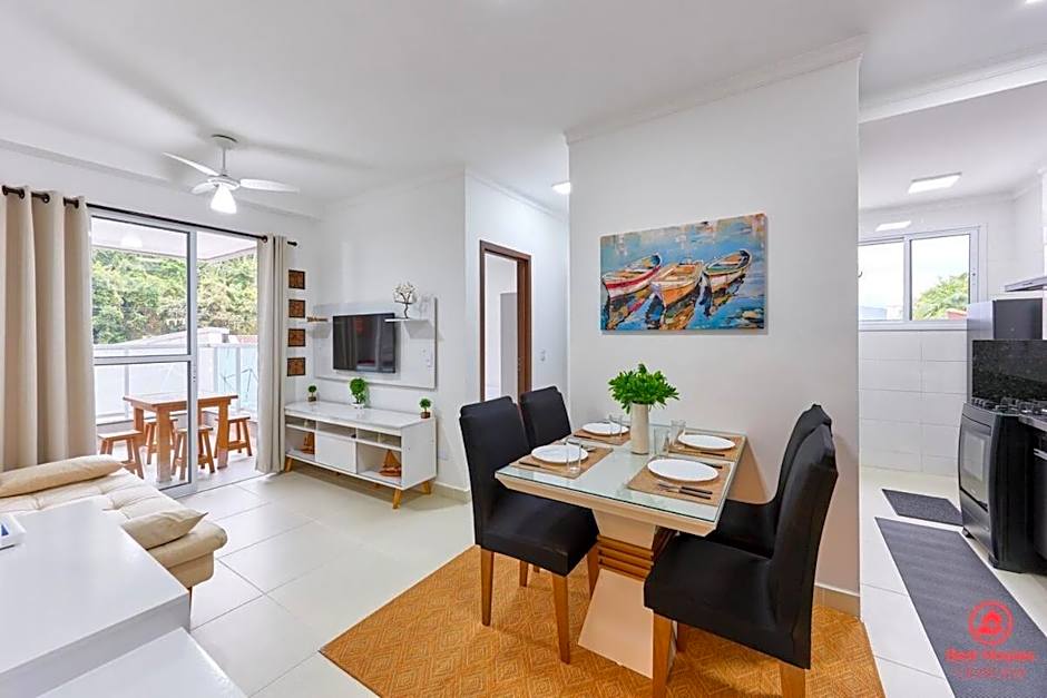 BH28: 1 Quadra d Praia, Ar, Churrasqueira, Piscina