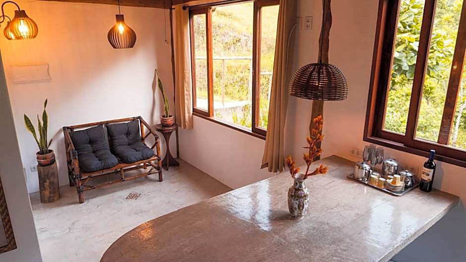 Ecocasa azul - Chalé na mata