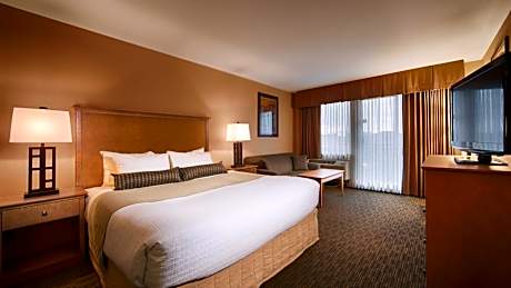 1 King Bed, Non-Smoking, High Speed Internet Access, Sofabed, Microwave And Refrigerator, Coffee Mak