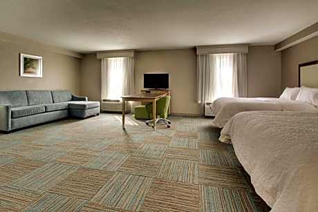 2 Queens W/Microwv/Fridge Studio Ste Nonsmoke