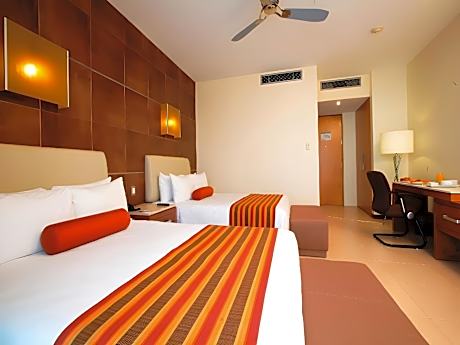 Standard Room w/ Two Double Beds +  Beach club access