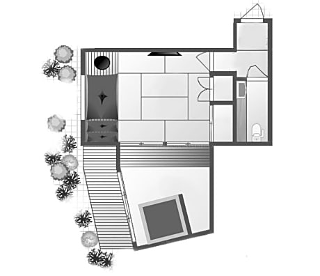 Deluxe Studio with Garden View and Open-Air Bath