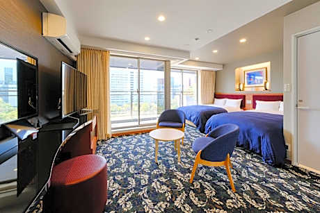 Twin Room(Two Small Double Beds) with Park View - Non-Smoking