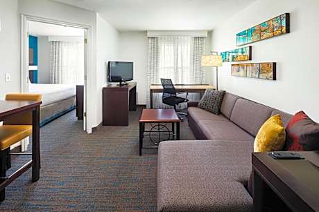 One-Bedroom Junior King Suite with Sofa Bed - Mobility/Hearing Accessible with Roll-In Shower