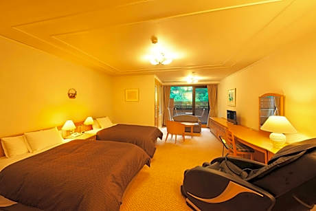 Twin Room with Open-Air Bath - Non-Smoking