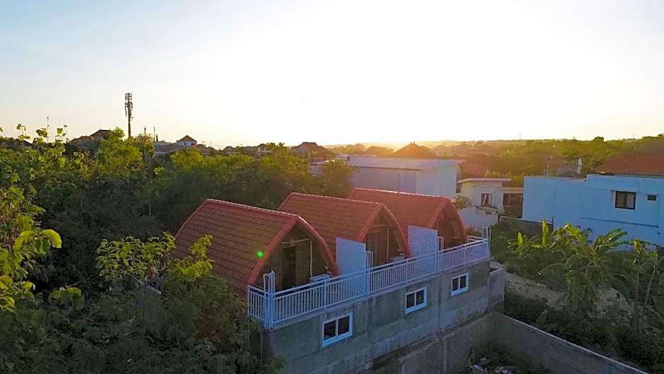 Murna Villa 3, A modern Balinese wooden house 360 GWK view