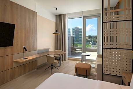 King Studio with Sofa Bed, Balcony and City View