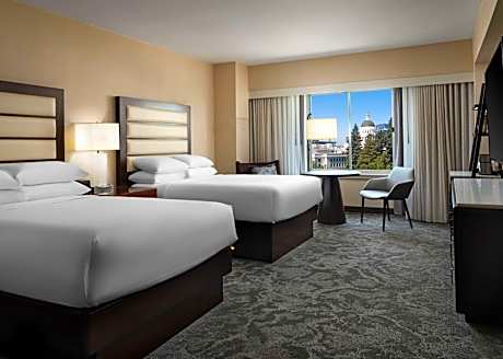 Double Room with Two Double Beds and View